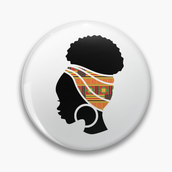 Item preview, Afro Woman with African Patten Symbols, Black History  designed and sold by Logiamerch.