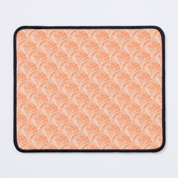 Item preview, Watercolor Peach Fuzz Mermaid Scales Pattern designed and sold by tartagain.