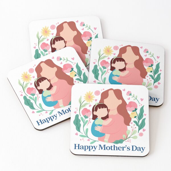 Item preview, Happy mothers day, Floral Embrace - Celebrating Motherly Love with Flowers and Hearts, World's Best Mom, I love you Mom designed and sold by FebricFusion.