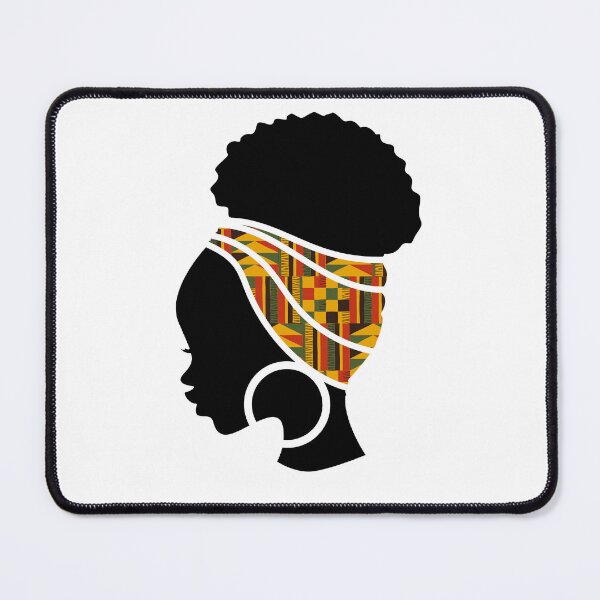 Item preview, Afro Woman with African Patten Symbols, Black History  designed and sold by Logiamerch.