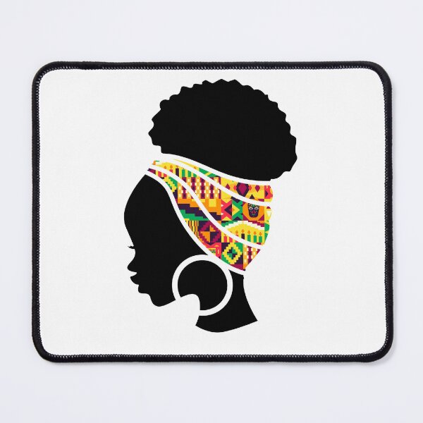 Item preview, Afro Woman with African Patten Symbols, Black History designed and sold by Logiamerch.