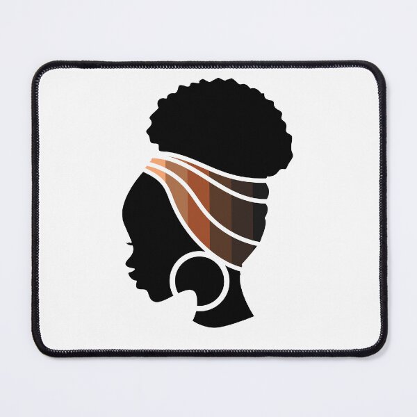 Item preview, Afro Woman with African Melanin Shades, Symbols, Black History  designed and sold by Logiamerch.