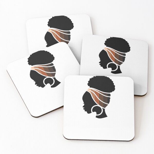 Item preview, Afro Woman with African Melanin Shades, Symbols, Black History  designed and sold by Logiamerch.