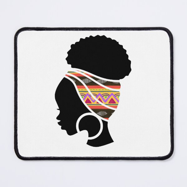 Item preview, Afro Woman with African Pattern, Symbols, Black History designed and sold by Logiamerch.