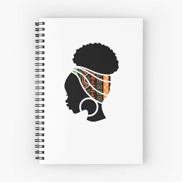 Item preview, Afro Woman with African Pattern, Symbols, Black History  designed and sold by Logiamerch.