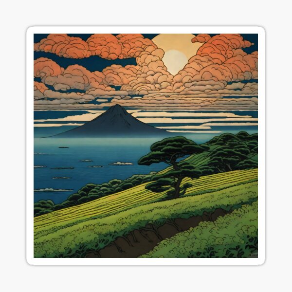 Item preview, A Contemporary Ukiyo-e Nature Landscape designed and sold by Kijiermono.