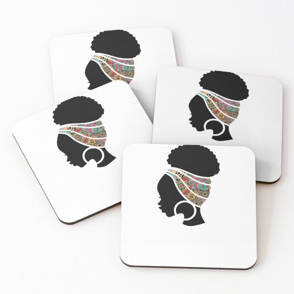 Item preview, Afro Woman with African Animal Pattern, Symbols, Black History  designed and sold by Logiamerch.