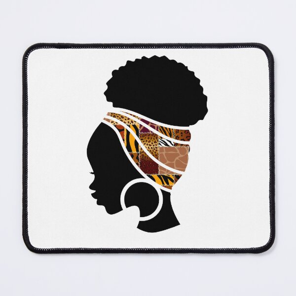 Item preview, Afro Woman with African Animal Pattern, Symbols, Black History  designed and sold by Logiamerch.