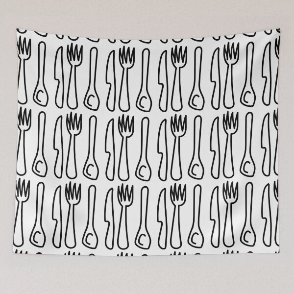 Item preview, Silverware Black and White designed and sold by designcardinal.