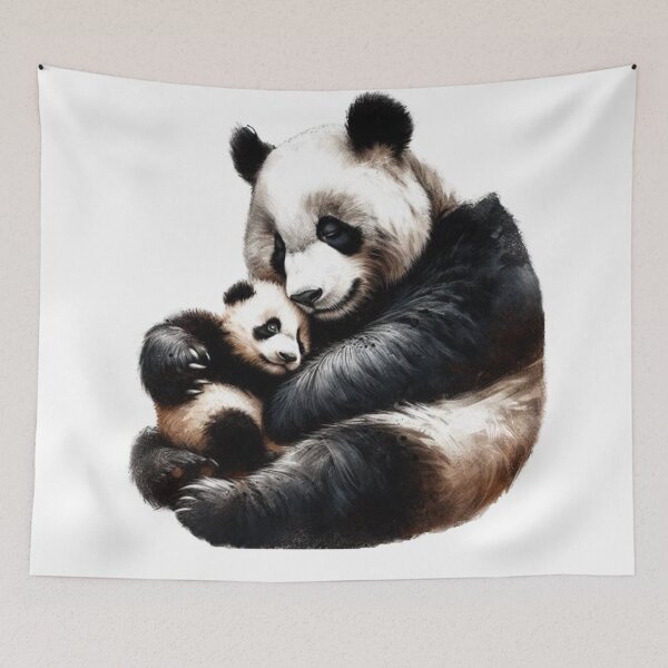 Item preview, “A story of tenderness between a mother panda and her cub” designed and sold by CHRIST5000.