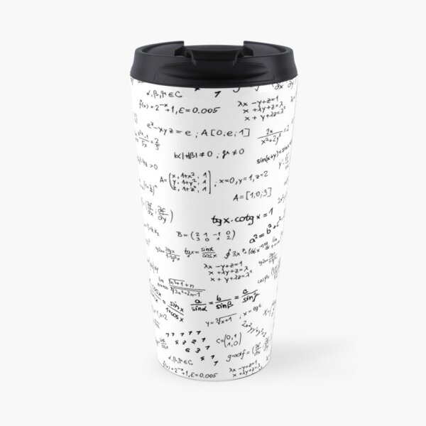 Math Formulas And Numbers Travel Mug
