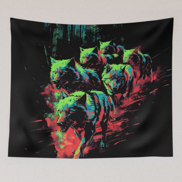 Item preview, Nocturnal Revenge Wolf Pack designed and sold by Spookyashell.