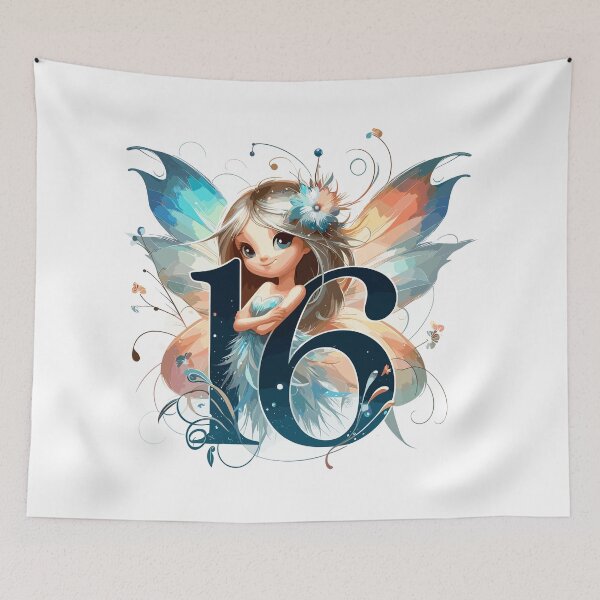 Item preview, 16 years fairy elf sweet birthday gift designed and sold by Pineapple-Tree.