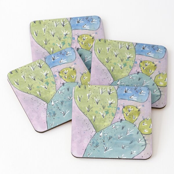 Item preview, Art picture painted watercolor plant cactus designed and sold by ArtFromK.