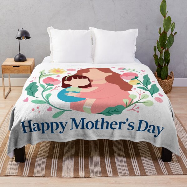 Item preview, Happy mothers day, Floral Embrace - Celebrating Motherly Love with Flowers and Hearts, World's Best Mom, I love you Mom designed and sold by FebricFusion.