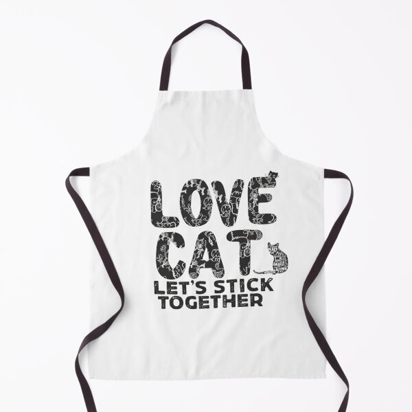Item preview, Love Cat Let's Stick Together designed and sold by RATHERGOODMEDIA.
