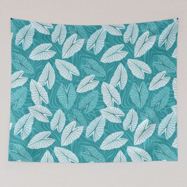 Item preview, Reflections of Kalo-in Aqua designed and sold by Linda Maliuana.