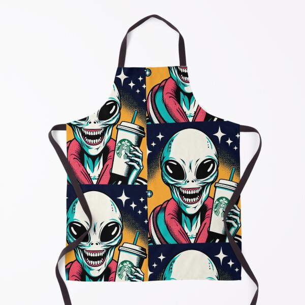 Item preview, Alien drinking Starbucks coffee designed and sold by The Monkey Desings LLC.