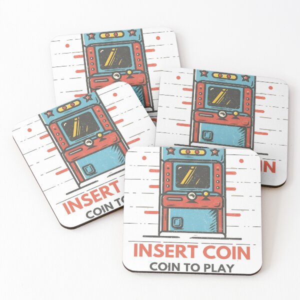 Item preview, Insert Coin to Play - Vintage Arcade Gaming T-Shirt for Retro Gamers designed and sold by Ash-Graphic.