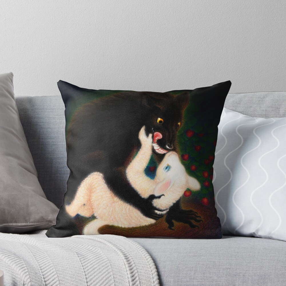 Item preview, Throw Pillow designed and sold by InkTheCrow.