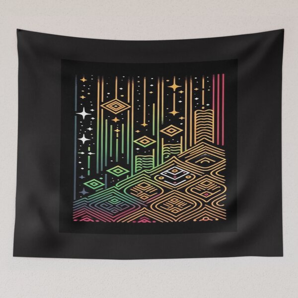 Item preview, Cosmic Tribal Cascade   designed and sold by Sienna Hamilton-Katene.