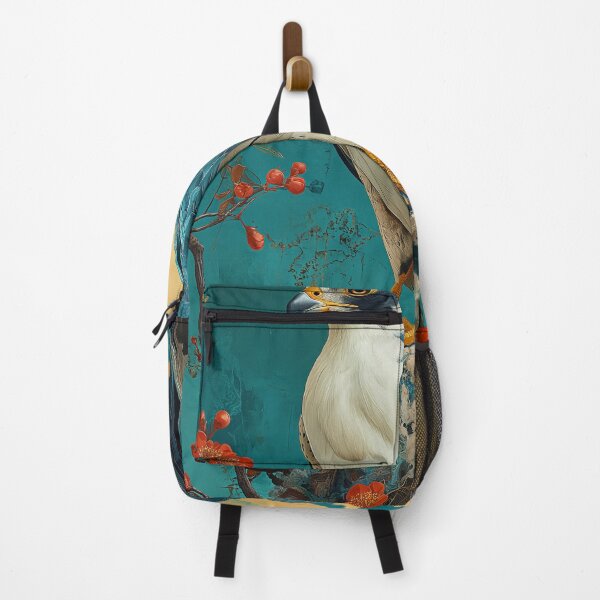 Item preview, Falcon standing in turquoise water with a red sun designed and sold by Rockwpapart.