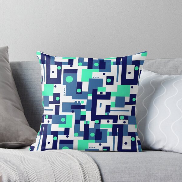 Item preview, Abstract Blue Hues on White designed and sold by TwylaRaeDesigns.
