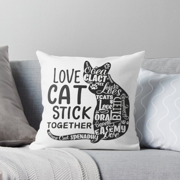 Item preview, Love Cat Stick Together designed and sold by RATHERGOODMEDIA.
