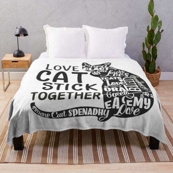 Item preview, Love Cat Stick Together designed and sold by RATHERGOODMEDIA.