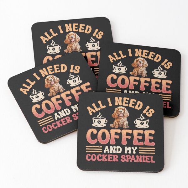 Item preview, Cocker Spaniel Dog And Coffee Lover designed and sold by eclecTEEq.