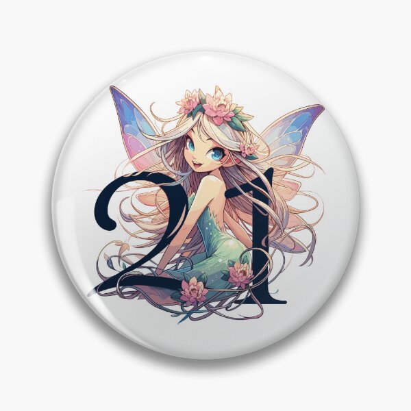 Item preview, 21 year old fairy elf sweet blonde birthday gift designed and sold by Pineapple-Tree.