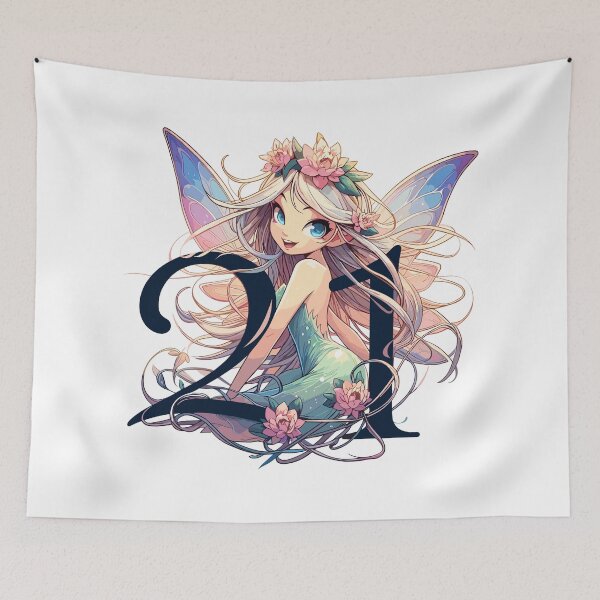 Item preview, 21 year old fairy elf sweet blonde birthday gift designed and sold by Pineapple-Tree.