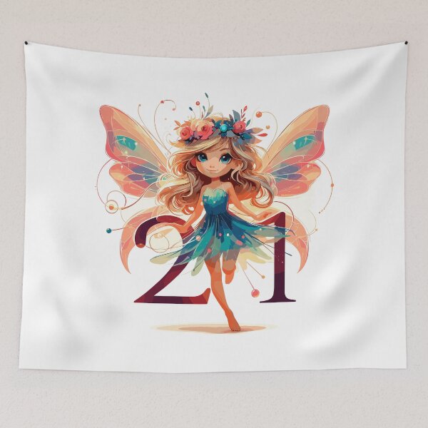 Item preview, 21 year old fairy elf sweet blonde birthday gift designed and sold by Pineapple-Tree.