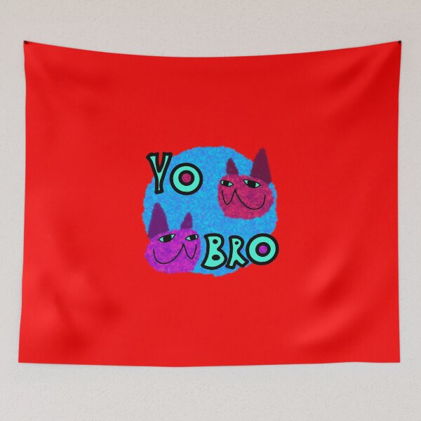 Item preview, Fuzzy Cats Yo Bro designed and sold by chowlet.