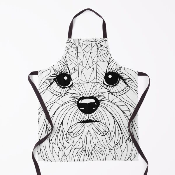 Item preview, Geometric Yorkshire Terrier: Canine Line Art designed and sold by Amanda-S-Olsen.