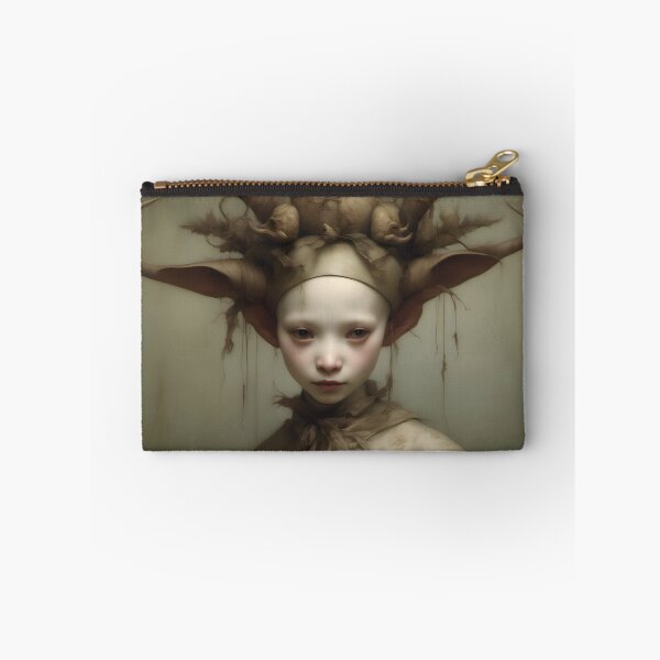 Item preview, Creepy Child with Monstrous Headdress designed and sold by Pixel Press Prints.