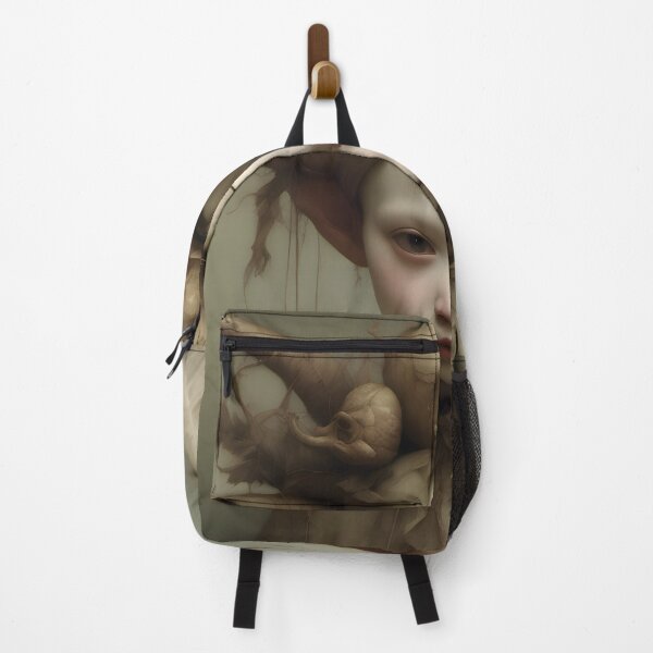 Item preview, Creepy Child with Monstrous Headdress designed and sold by Pixel Press Prints.