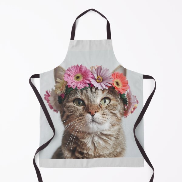 Item preview, Garden-Crowned Kitty designed and sold by MedvedMagazine.