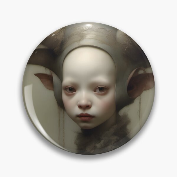 Item preview, Creepy Child with Monstrous Headdress designed and sold by Pixel Press Prints.