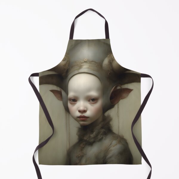 Item preview, Creepy Child with Monstrous Headdress designed and sold by Pixel Press Prints.