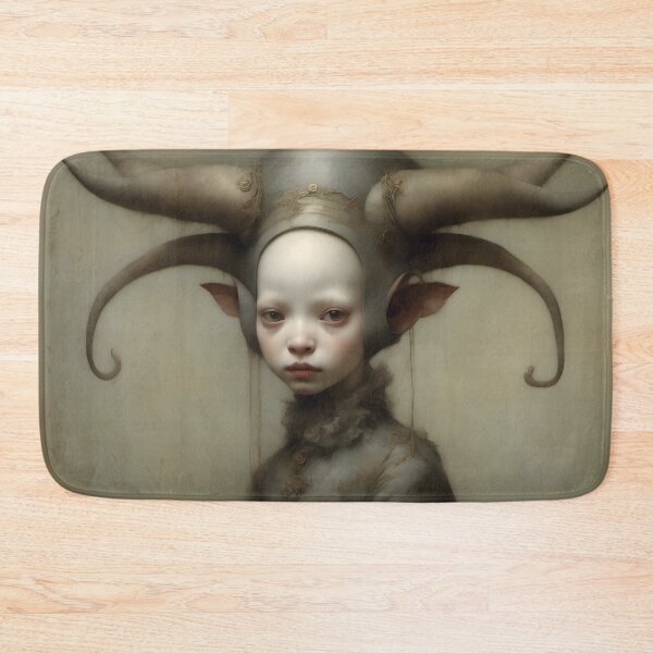 Item preview, Creepy Child with Monstrous Headdress designed and sold by Pixel Press Prints.