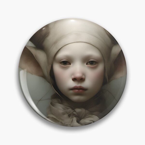 Item preview, Creepy Child with Monstrous Headdress designed and sold by Pixel Press Prints.
