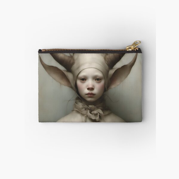 Item preview, Creepy Child with Monstrous Headdress designed and sold by Pixel Press Prints.
