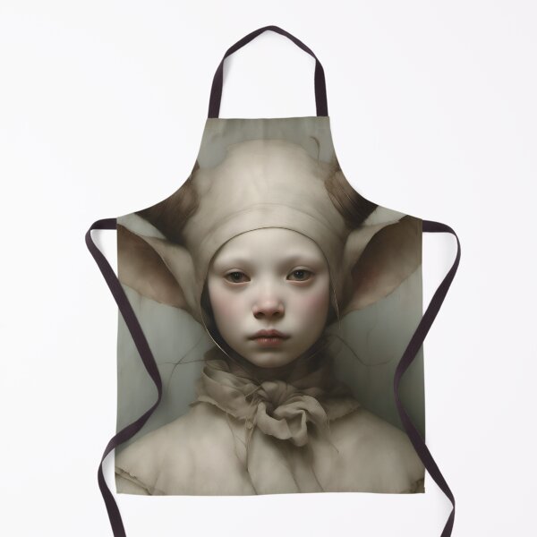 Item preview, Creepy Child with Monstrous Headdress designed and sold by Pixel Press Prints.