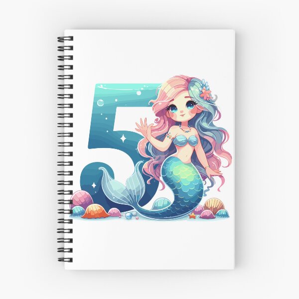 Item preview, 5 years mermaid cute birthday gift designed and sold by Pineapple-Tree.