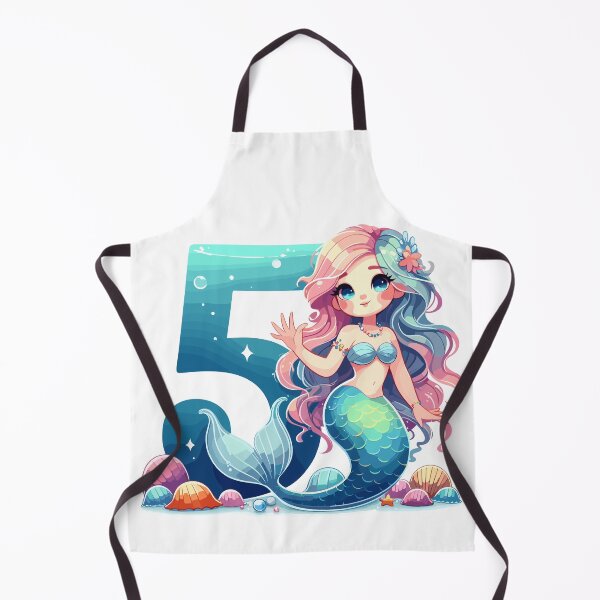 Item preview, 5 years mermaid cute birthday gift designed and sold by Pineapple-Tree.