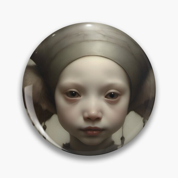 Item preview, Creepy Child with Monstrous Headdress designed and sold by Pixel Press Prints.