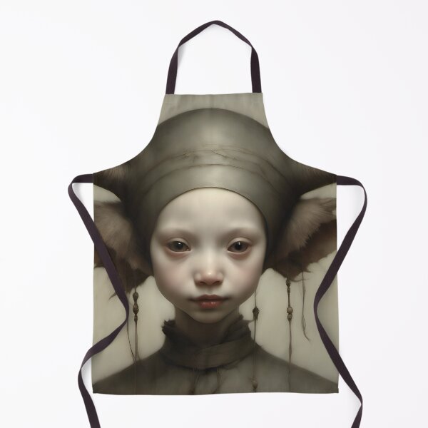 Item preview, Creepy Child with Monstrous Headdress designed and sold by Pixel Press Prints.