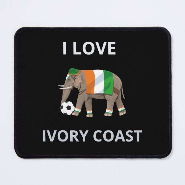 Item preview, Copy of I love Ivory Coast Gray designed and sold by NexCreation.