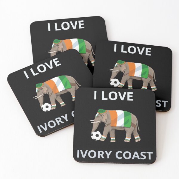 Item preview, Copy of I love Ivory Coast Gray designed and sold by NexCreation.